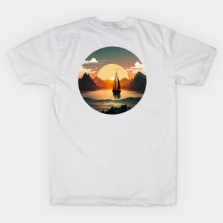 riding a boat to the adventure T-Shirt